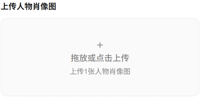 上传清晰模特头像图用于发型迁移生成