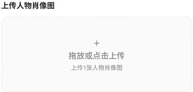 AI饰品试戴套图教程中上传人物模特图的操作界面