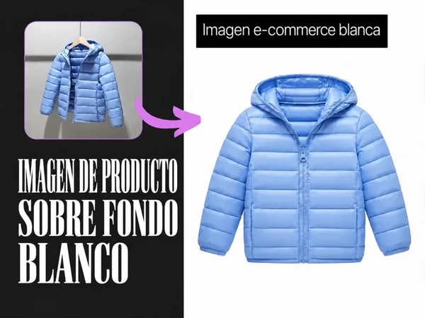 Generador de fondo blanco con IA para imágenes de productos