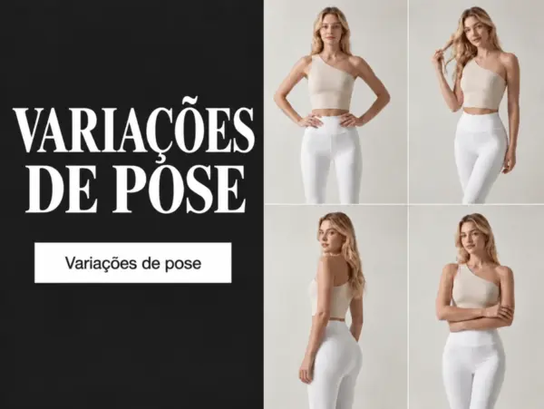 Imagens de modelos multipose