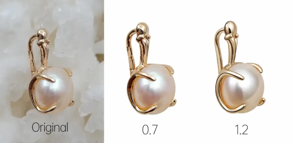 KI-gestütztes Tutorial zur Produktfotoretusche für Schmuck und E-Commerce-Bilder image 2