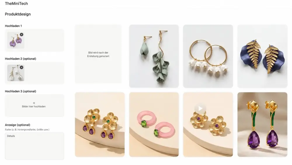 KI-Schmuckdesign-Tutorial: Schmuckdesigns mit Referenzbildern erstellen image 1