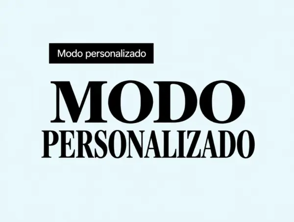 Modo personalizado