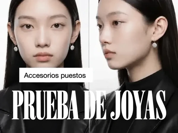 Probador virtual de joyas con IA para crear imágenes de prueba