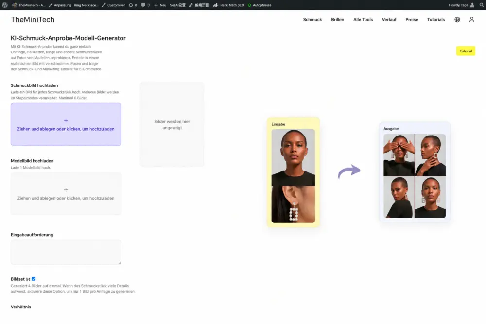 So nutzen Sie die virtuelle KI-Schmuckanprobe: Erstellen Sie 4 konsistente Bilder image 1