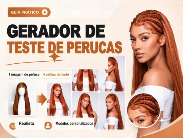 Tutorial de Provador de Perucas com IA: Gere 4 Looks de Peruca Realistas