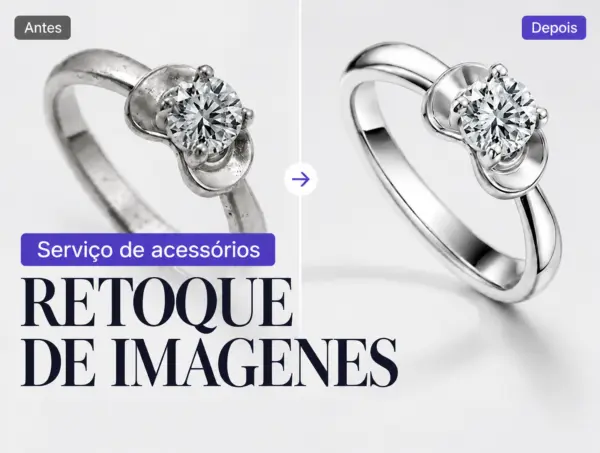 Tutorial de retoque fotográfico de produtos com IA para joias e imagens de e-commerce