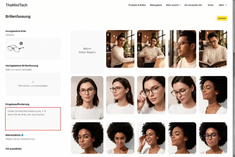Tutorial zum KI-Brillen-Anprobe-Tool: Modelfotos mit virtuellen Brillen erstellen image 2