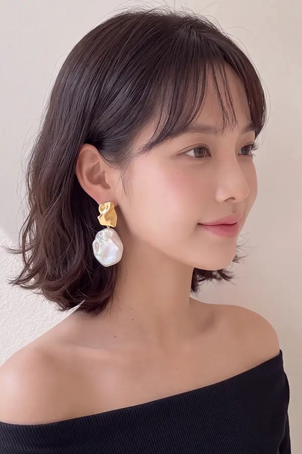 AI-generated earrings appear too large on a model