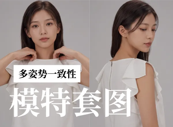 多姿势一致性肖像套图